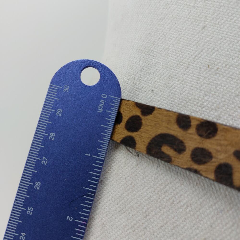 Liz Claiborne Womens Small Leopard Cheetah Fur Leather - Picture 5 of 8